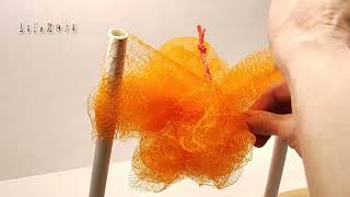 How to restore the Sponge - How to assemble Bath Sponge from a mesh / Life hacks