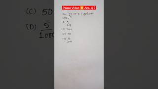 Solve this math Question ❓shortsfeed shortsviral shortsvideo maths shorts  navodaya odisha