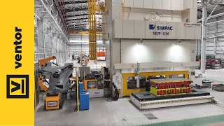 Coiltech Kompaktowy System Podający Blachę W Kręgu Do Prasy Simpac De2P - 1200T