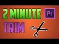 Premiere pro cc  how to trim and cut with shortcuts