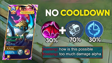 WHEN GLOBAL ALPHA ABUSE THIS NEW COOLDOWN EMBLEM AND BUILD IN SOLO RANKED GAME!! (please try)