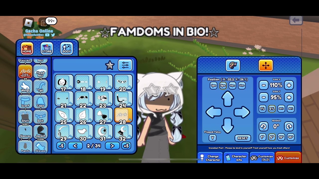 How to make a cute avatar in roblox gacha online! - YouTube