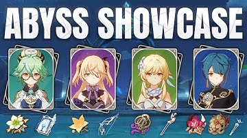 Dendro Hyperbloom + Taser | Abyss 12-3-2/3.0 | Sucrose Fischl Traveler Xingqiu | Genshin Impact