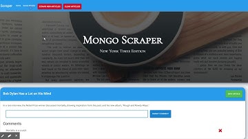 MongoDB Article Scraper