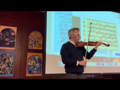 Michael Ludwig performing Bach Gigue with Joseph Curtin violin