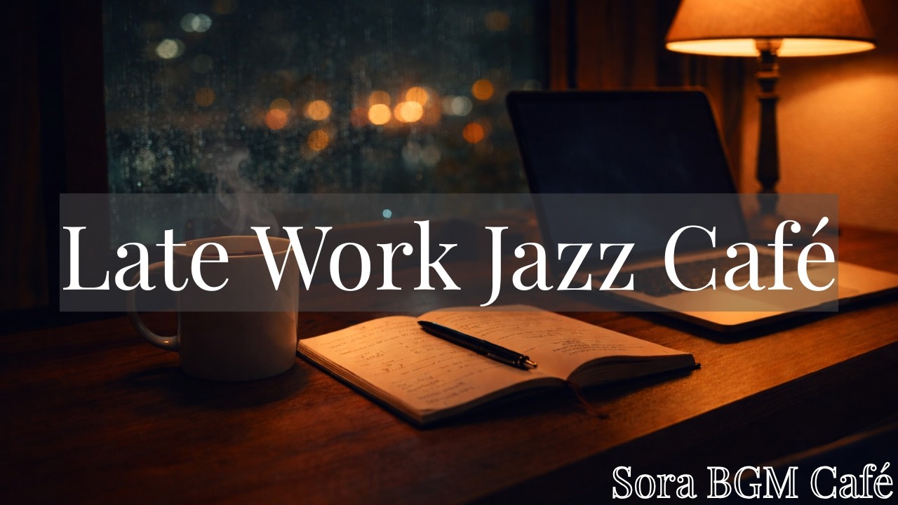 Late Work Jazz Café | Smooth Focus for Night Study ☕🎧