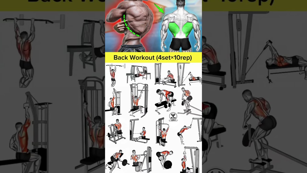 Back Workout At Gym With Dumbbells Home Big BACK Shorts