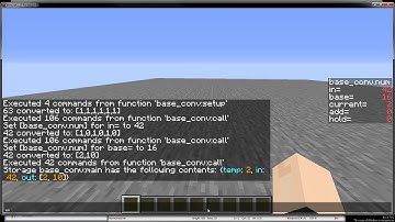Minecraft Utility Datapack - decimal to base(x) conversion
