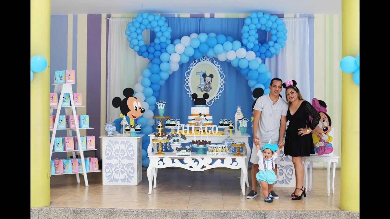 Decoracao Mickey Baby Menino Pesquisa Google Cumpleanos De Mickey Mouse Mickey Cumpleanos Decoracion Decoracion De Mickey Bebe