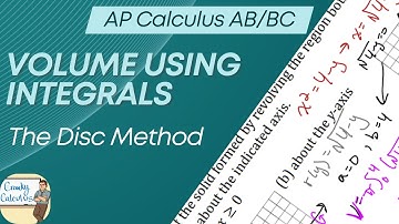 Volume - The Disc Method | Easy to Visualize and Understand | AP Calculus AB/BC