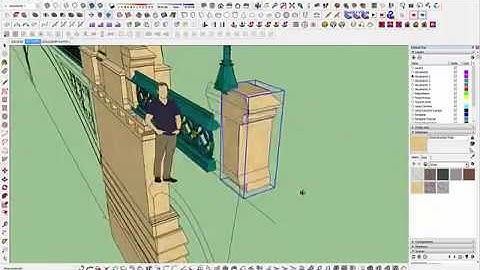Trent Bridge Modelling in SketchUp Pro Demo (Video 4)