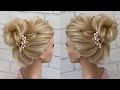 Updo hairstyle for long hair. Hairstyles tutorial