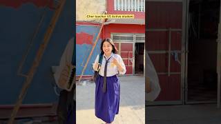 Chor teacher VS Active student 😂 #shorts #viral #explorepage #relatableshorts