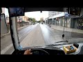 Pov drive bus. Работа на автобусе в выходной день. Небольшой конфликт на дороге.