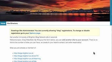 Creating a Blog with the University of Brighton (Edublogs)