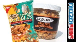 Cackalacky Peanuts, Buffalo Wing Pretzel Review: Freezerburns