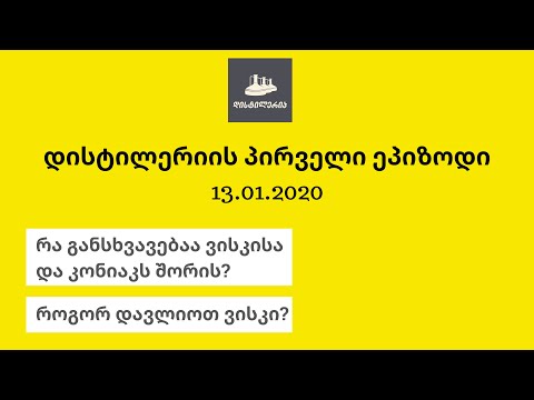 როგორ უნდა დავლიოთ ვისკი? რა გასნხვავებაა ვისკისა და კონიაკს შორის? | დისტილერია - პირველი ეპიზოდი