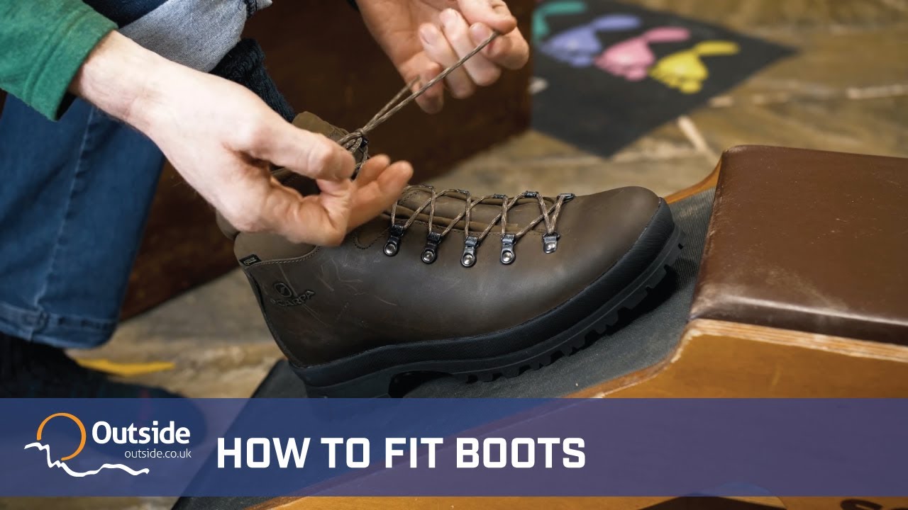 How to fit your hiking boots - YouTube
