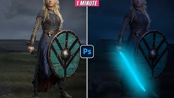 How to Make Lightsaber in Photoshop 2025