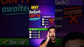 forEach Doesn’t Wait for async/await 😱 | JavaScript Pro Tip #js #jstips #jsinterviewquestions