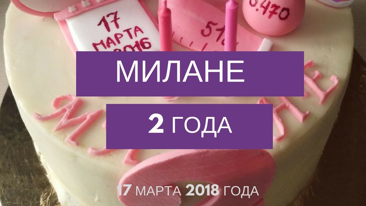 Милане 2 Годика Поздравления