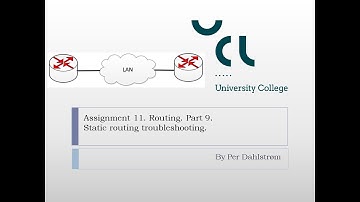Ass11 part9 Static routing troubleshooting