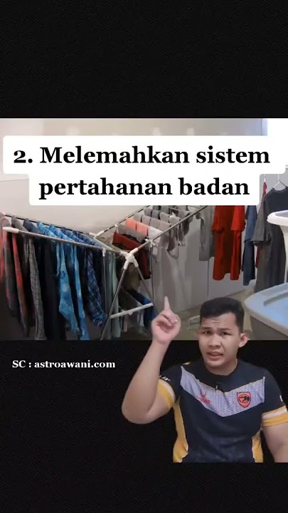 BAHAYA jemur baju basah dalam rumah ⚠️