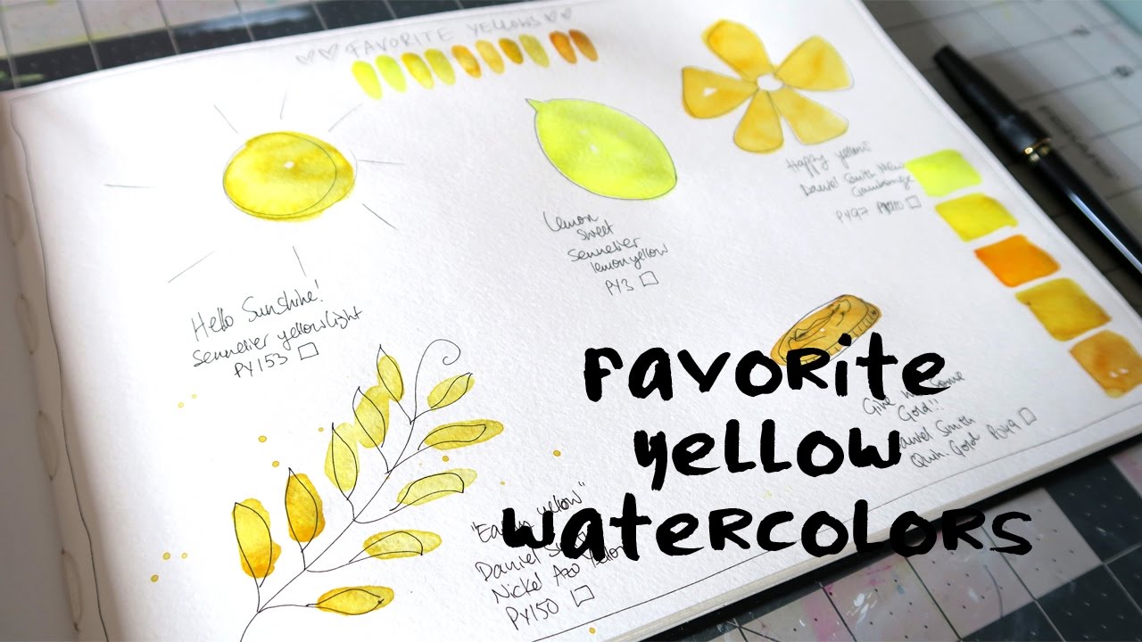 Watercolor Series #2- My Favorite Yellow Watercolors