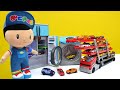 Hot Wheels arabaları toplayalım! Pepee ve İtfaiyeci Sam ile oyun videoları izle!