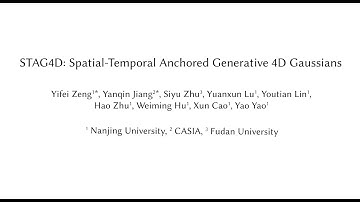 STAG4D: Spatial-Temporal Anchored Generative 4D Gaussians