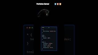 Particles Cursor. #coding #webdesign#html #webdevelopment #programming