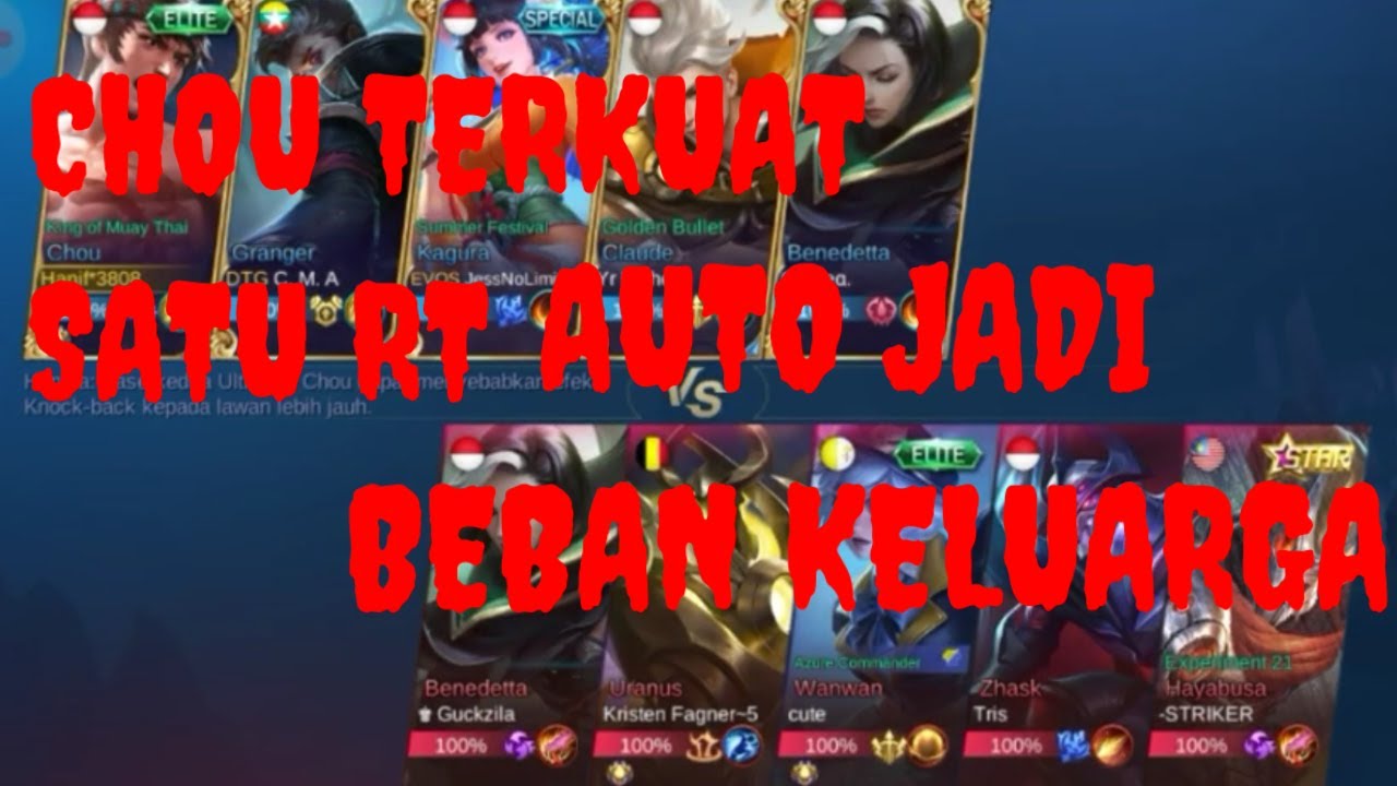 TUTORIAL CHOU EMBLEM ASSASIN BUILD TANK MENGGILA AUTO LOSS