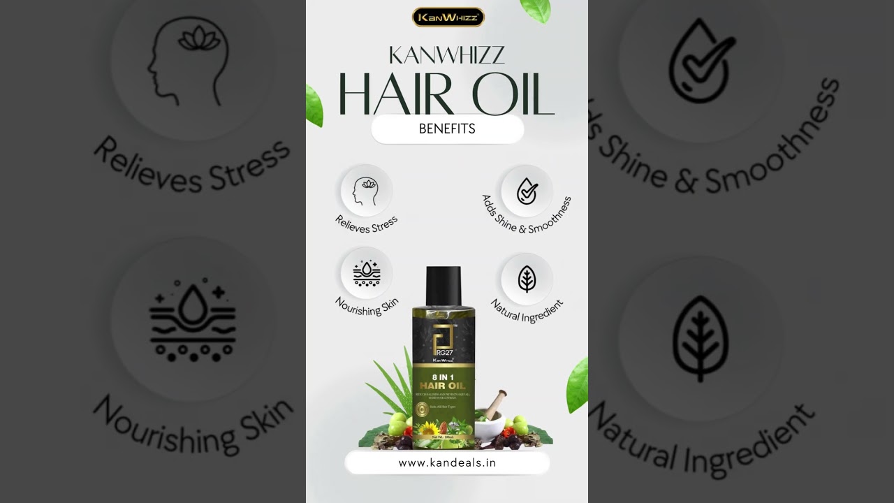 🌿 KANWHIZZ HAIR OIL 🌿Stronger Roots. Healthier Hair. Naturally.