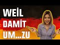 A2 Genel Almanca Dersleri | 5.Bölüm | weil - da - Damit - um..zu Türkçe Konu Anlatımı