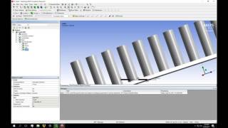 Heat Transfer across an array of fins