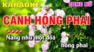 Karaoke Cánh Hồng Phai Tone Nữ Nhạc Sống | Nguyễn Linh