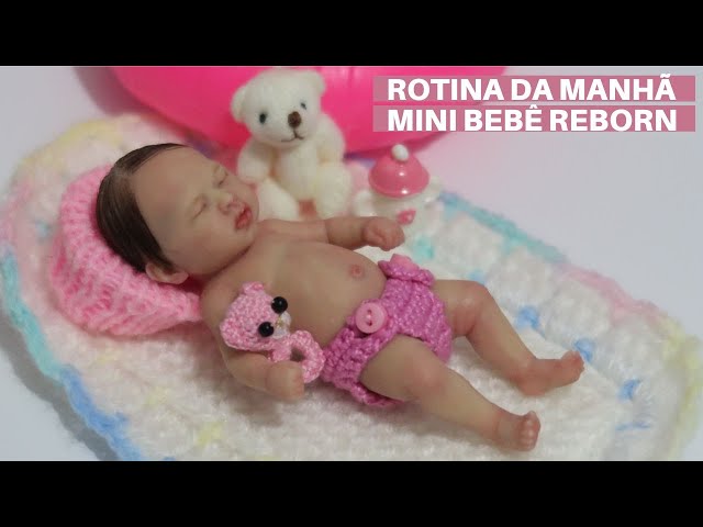 Mini Bebê Reborn Silicone Sólido Completo *Amandinha* A PRONTA ENTREGA -  Ana Reborn - Transformando Seu Sonho em Realidade !