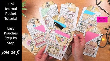 Junk Journal Pocket Tutorial 💕 Easy Pouches For A Journal 💕 End To End Step By Step
