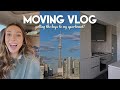 MOVING VLOG: getting the keys to my first apartment!! 🏙 + lots of unpacking