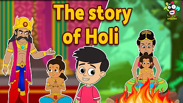 The Story of Holi | Holika Dahan Story | English Moral Stories | English Animated | English Cartoon
