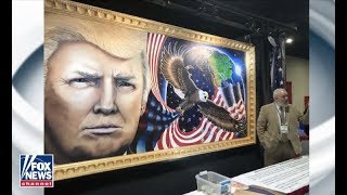 CPAC 2019 The Trump Painting by Julian Raven on Fox News - Dana Perino & Tony Katz
