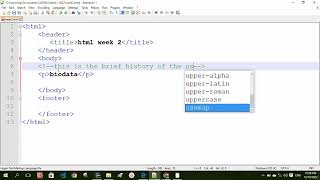 understanding  comments in html