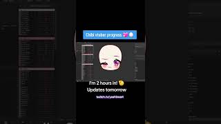 Live2d Chibi model 🥚 PT 1 #live2d #vtuber