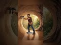 He Spent Days Turning a Tree Trunk Into This Amazing House