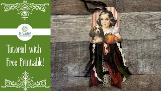 Scruffy Howl-o-ween Skirted Tag (Includes Free Printable!)
