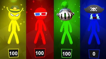 Stickman Party - Gameplay Walkthrough Part 14 - Tournament Mode (Android, iOS)