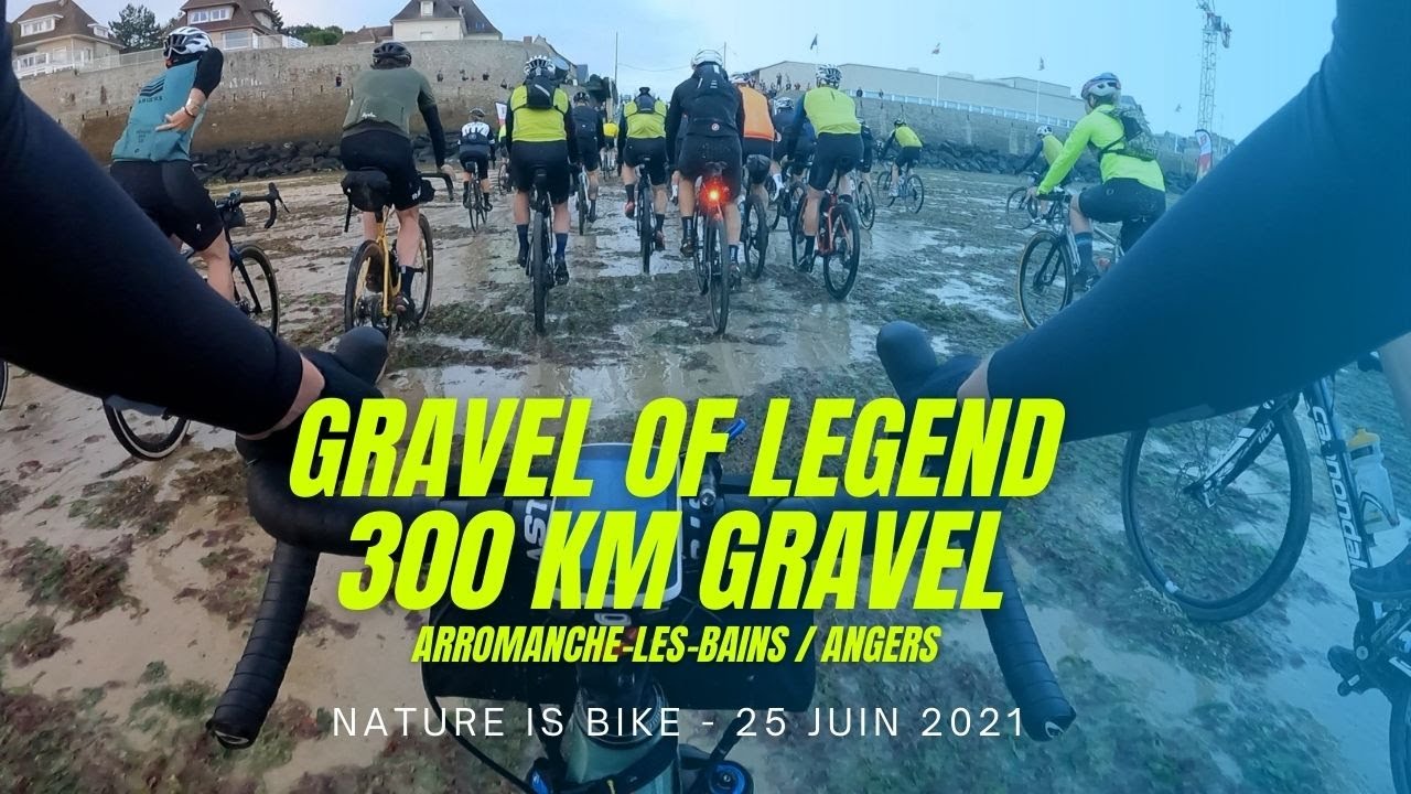 Mon 1er 300km a été réalisé en juin 2021 lors de la 1ère édition du festival Nature is Bike à Angers, et l'épreuve Gravel of Legend entre Arromanche et Angers. Une bonne partie de manivelle au début, puis une hypoglycémie de l'espace et 3 chutes !