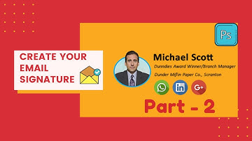 Create an Email Signature || HTML Email Signature || Photoshop Tutorial || Part-2