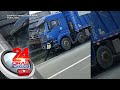 Lalaki, muntik makaladkad at masagasaan ng truck na tinangka niyang pahintuin | 24 Oras Weekend