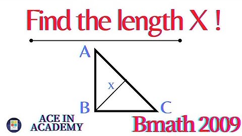 Find the length of the perpendicular | Geometry | Bmath 2009